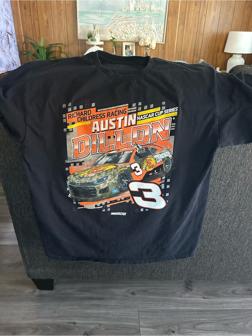 Austin Dillon #3 NASCAR Graphic Tee - Black with Orange Accents